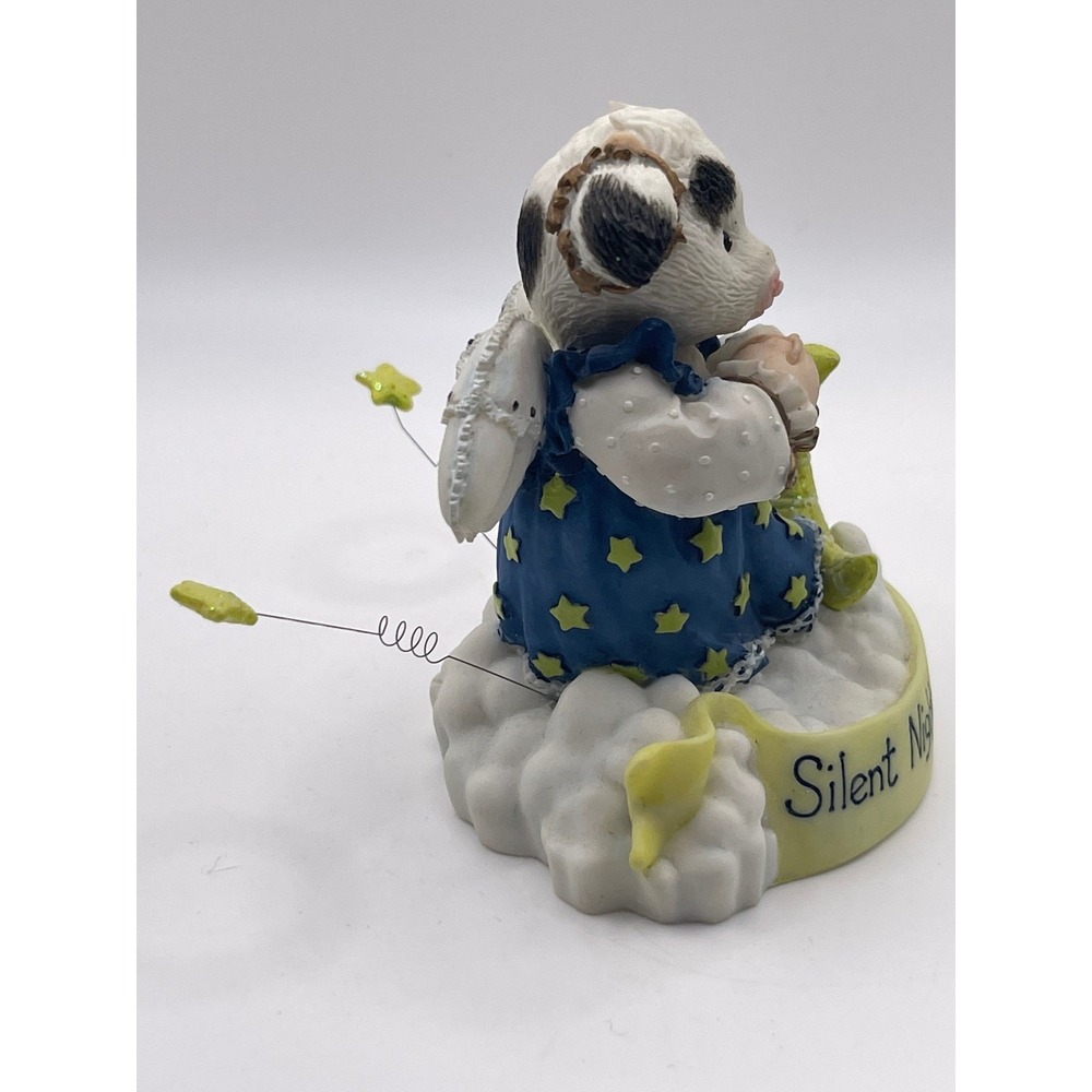 Enesco Mary Rhyner-Nadig Silent Night Holy Cow Angel Figurine 274410 1997 - Picture 4 of 5